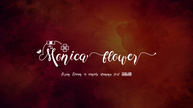 Monica Flower Font