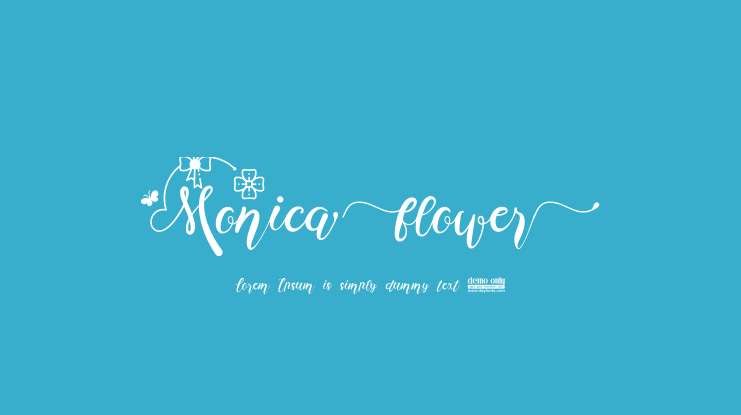 Monica Flower Font
