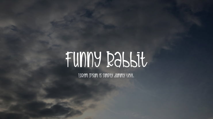 Funny Rabbit Font
