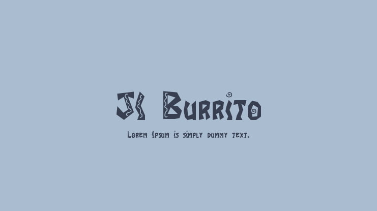 JI Burrito Font