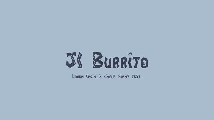 JI Burrito Font