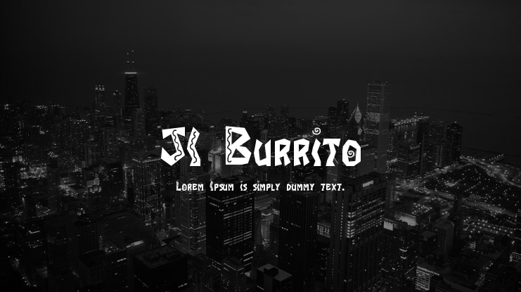 JI Burrito Font