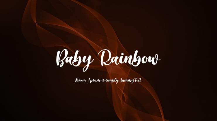 Baby Rainbow Font