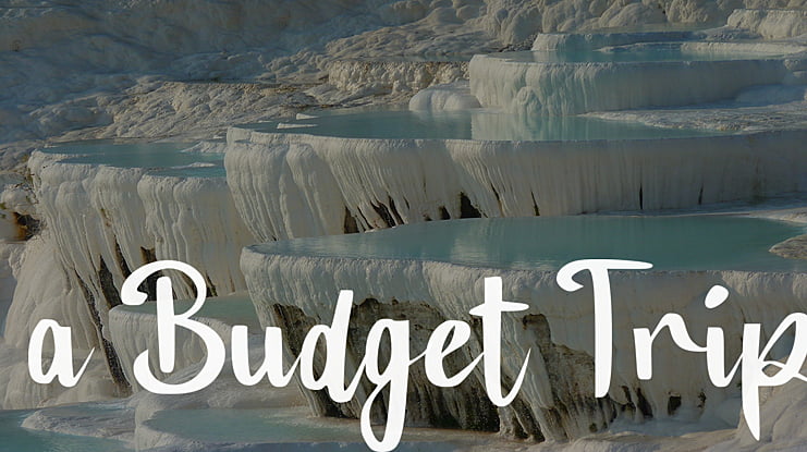 a Budget Trip Font