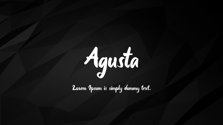 Agusta Font
