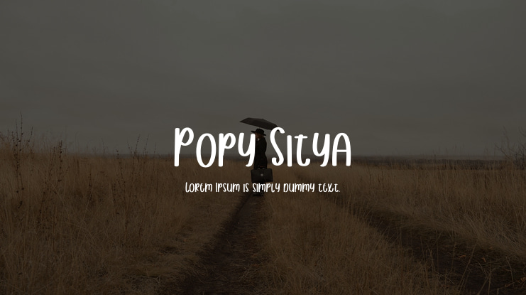 Popy Sitya Font