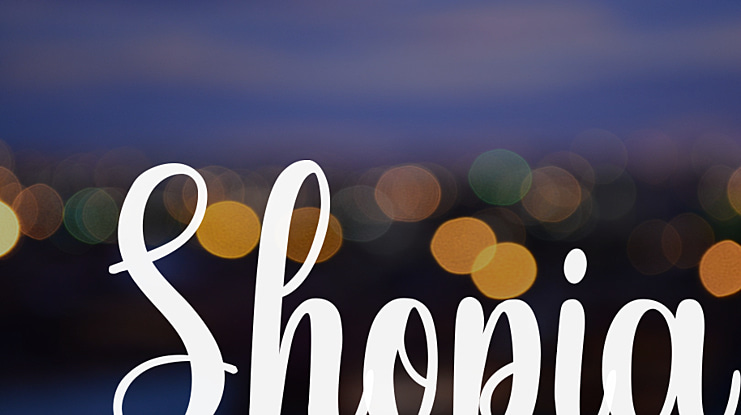 Shopia Font