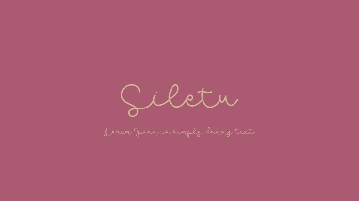 Siletu Font