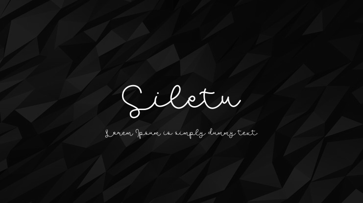 Siletu Font