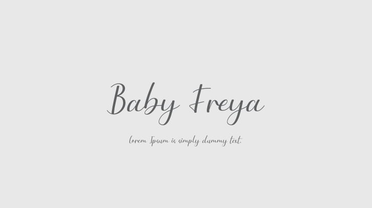 Baby Freya Font