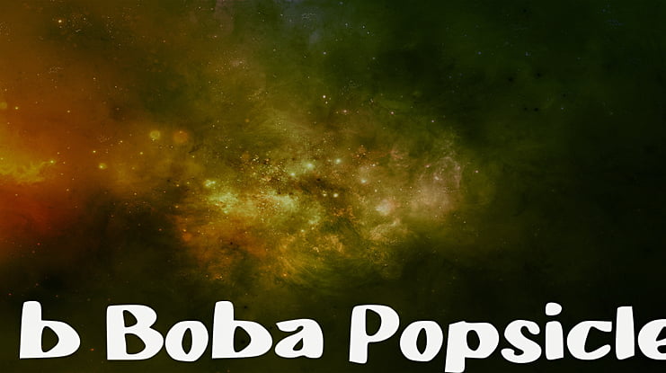 b Boba Popsicle Font