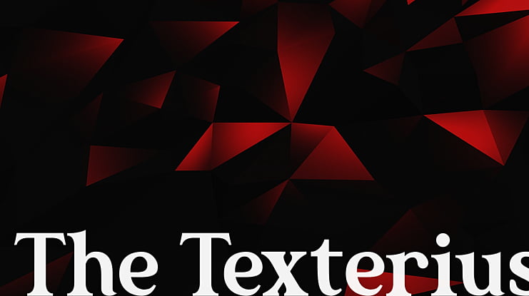 The Texterius Font Family
