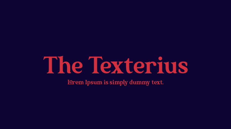 The Texterius Font Family