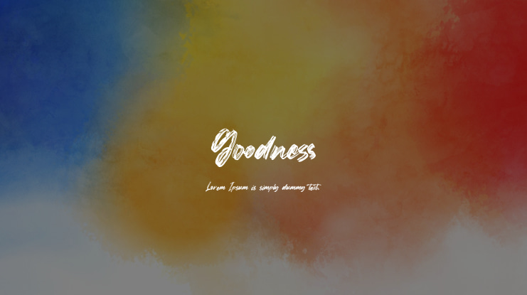 Goodness Font