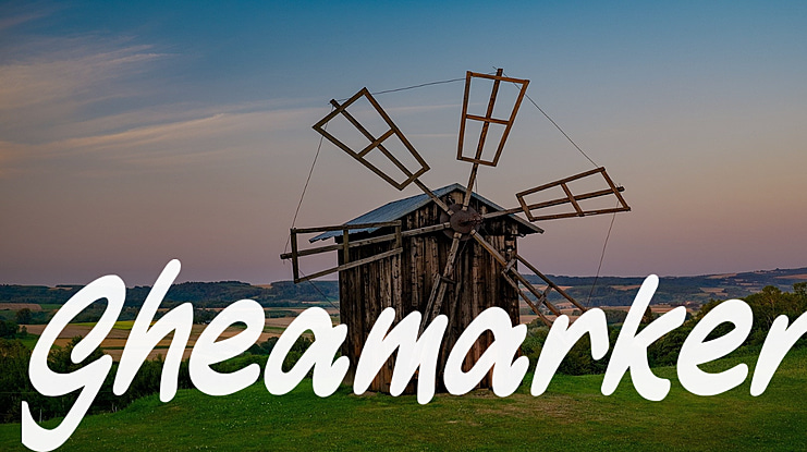 Gheamarker Font