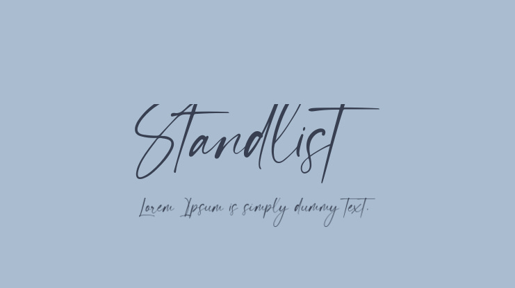 Standlist Font Family