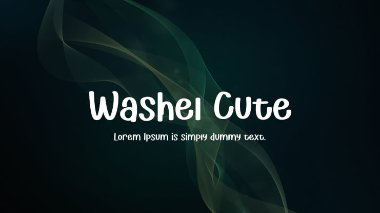 Washel Cute Font