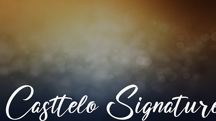 Casttelo Signature Font