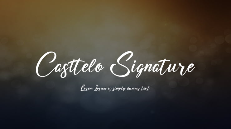 Casttelo Signature Font