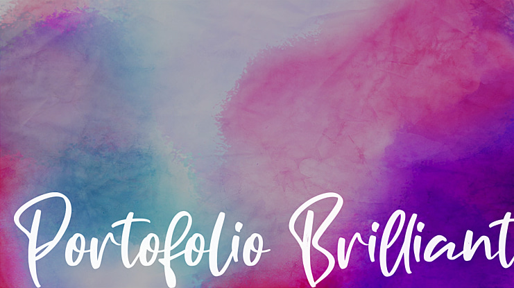 Portofolio Brilliant Font