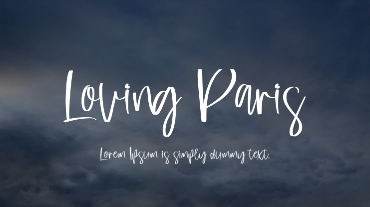 Loving Paris Font