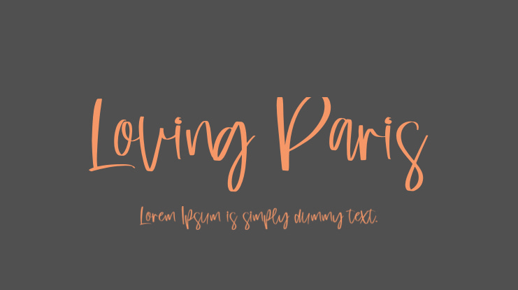 Loving Paris Font