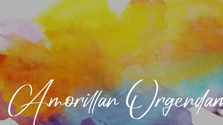 Amorillan Orgendam Font