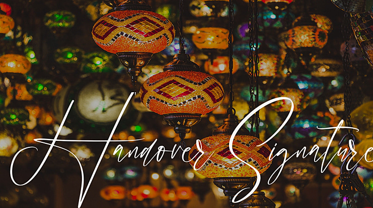 Handover Signature Font