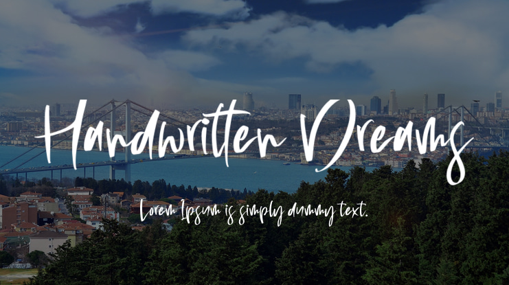 Handwritten Dreams Font