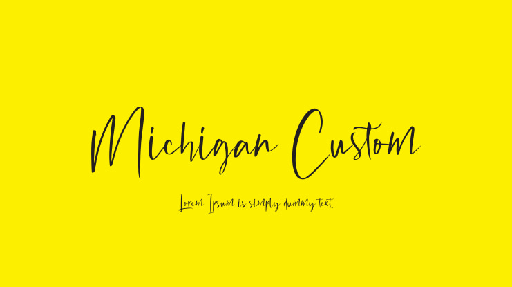 Michigan Custom Font