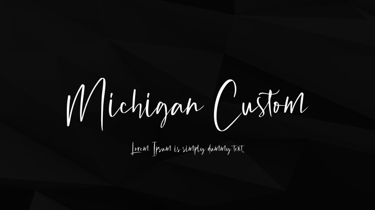 Michigan Custom Font