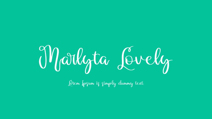 Marlyta Lovely Font