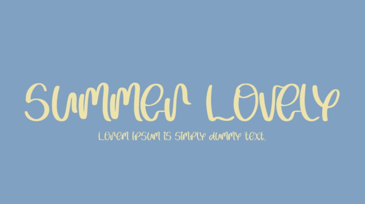 Summer Lovely Font