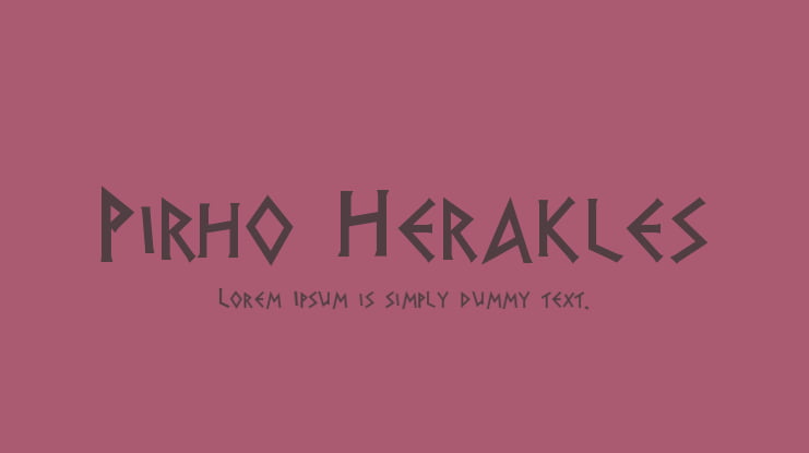 Pirho Herakles Font