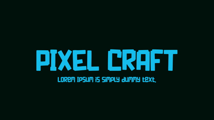 PIXEL CRAFT Font