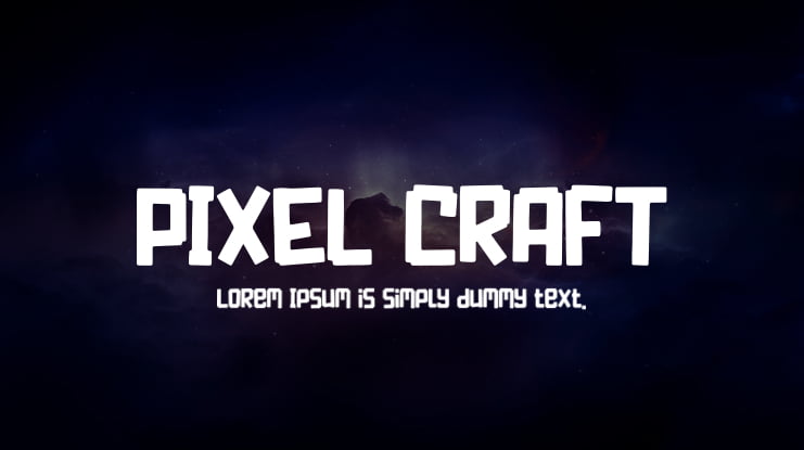 PIXEL CRAFT Font