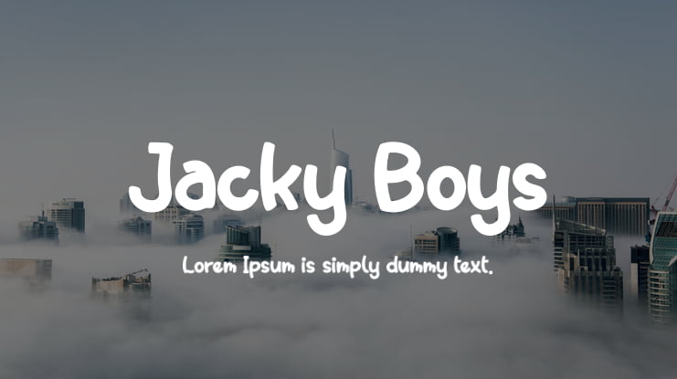 Jacky Boys Font