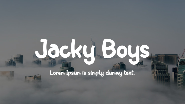 Jacky Boys Font