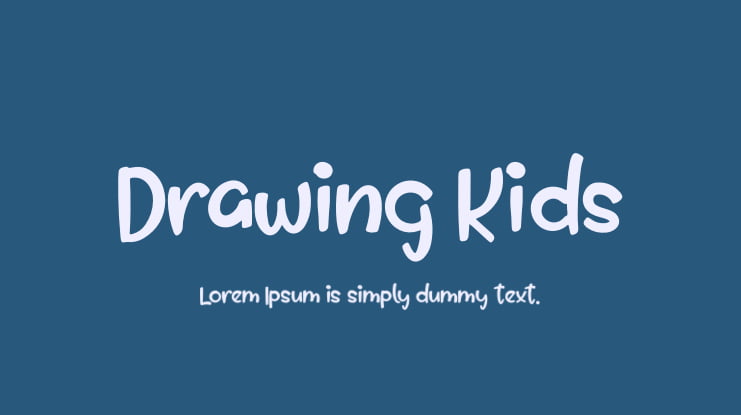 Drawing Kids Font