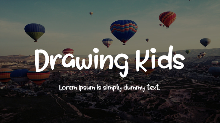 Drawing Kids Font