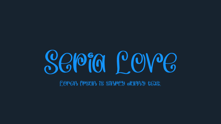 Sepia Love Font