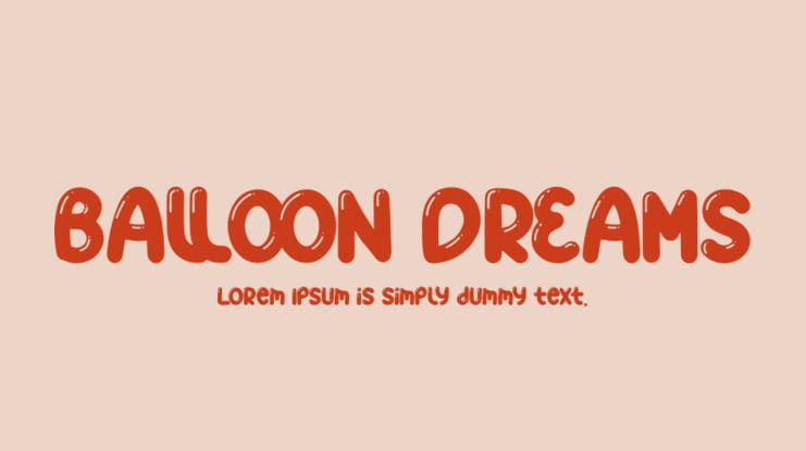 BALLOON DREAMS Font