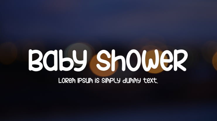Baby Shower Font