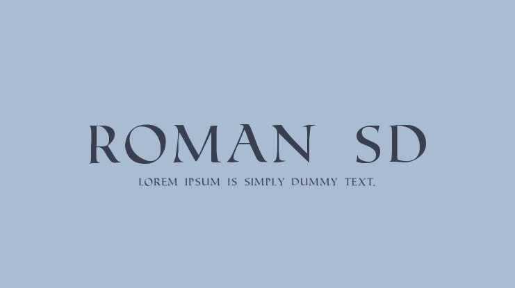 Roman SD Font
