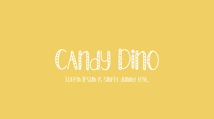 Candy Dino Font