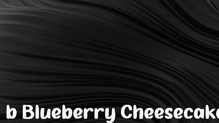 b Blueberry Cheesecake Font