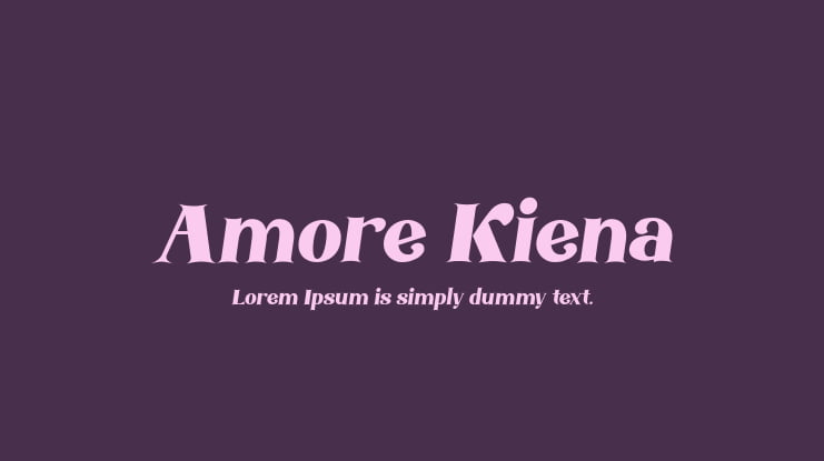 Amore Kiena Font Family