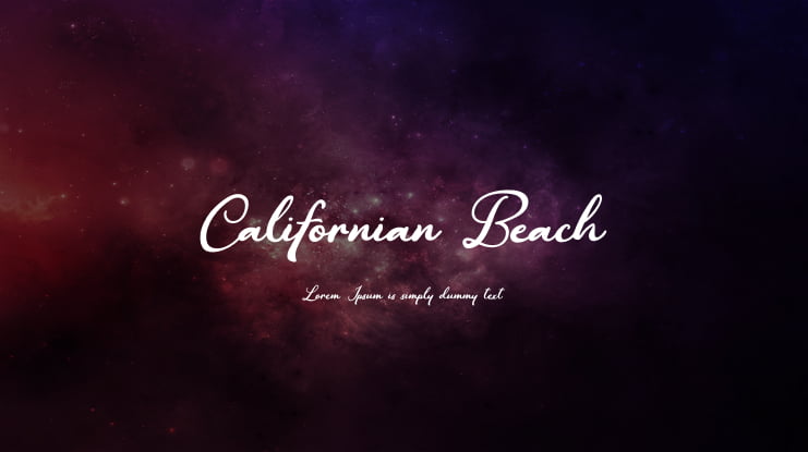 Californian Beach Font