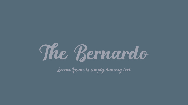 The Bernardo Font