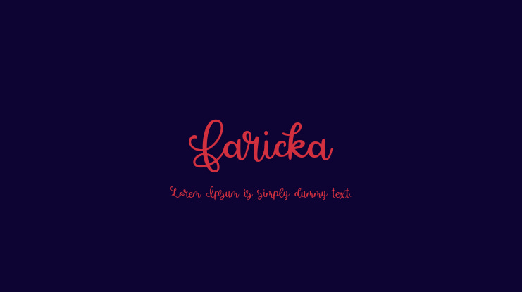 Faricka Font